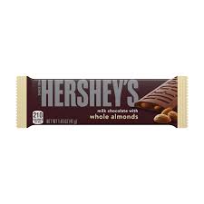 HERSHEY CHOCOLATE BAR W/ALMONDS