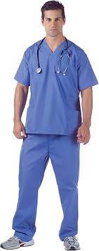 HOSPITAL SCRUBS ADULT STD COSTUME