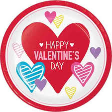 VALENTINE'S SYMBOLS 9" PLATES