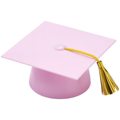 PINK SMOOTH GRAD HAT LAYON