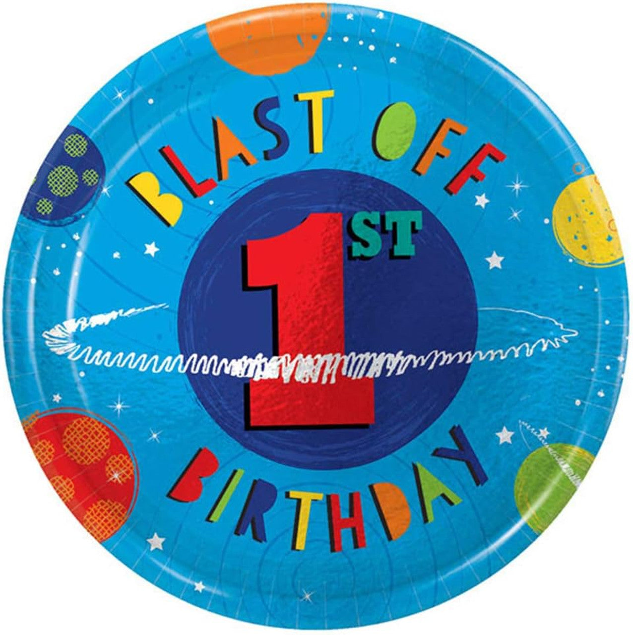 BLAST OFF 7" PAPER PLATE 1ST BD