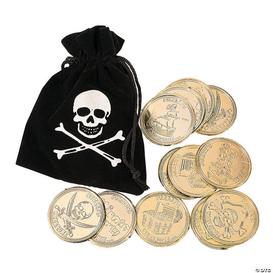 PIRATE BAG WITH GOLD COINS