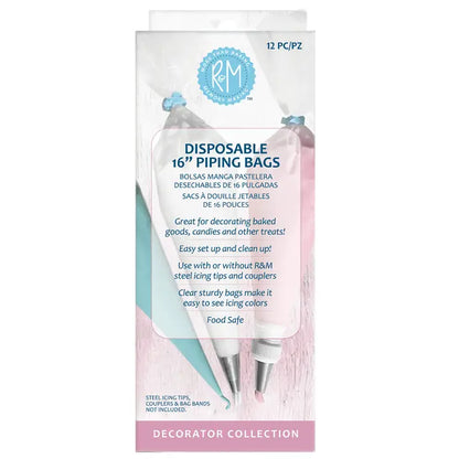16" DISPOSABLE PIPING BAGS 12CT