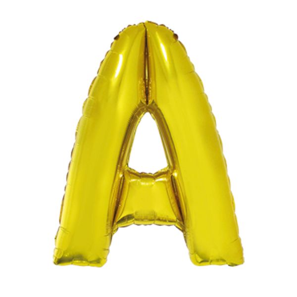 GOLD A 40" MYLAR-PKG