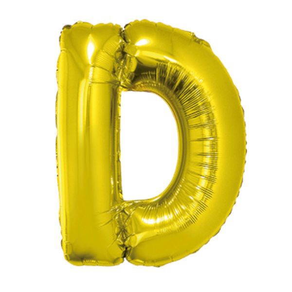 GOLD D 40" MYLAR-PKG