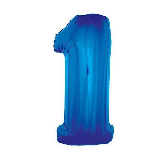 BLUE #1 40" MYLAR - PKG