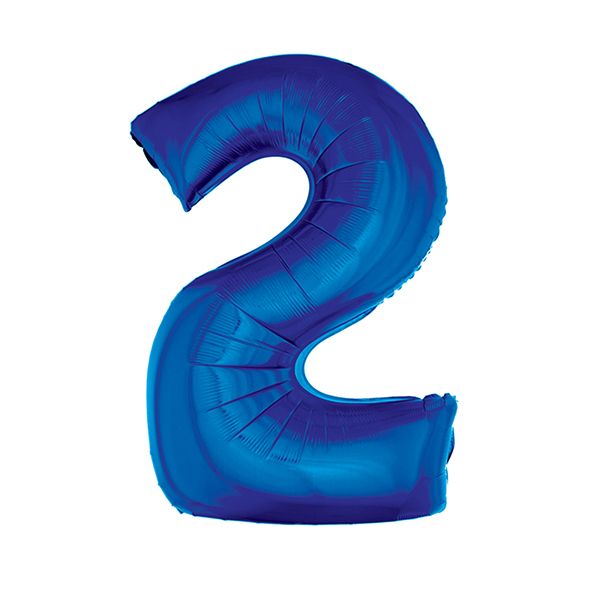 BLUE #2 40" MYLAR-PKG