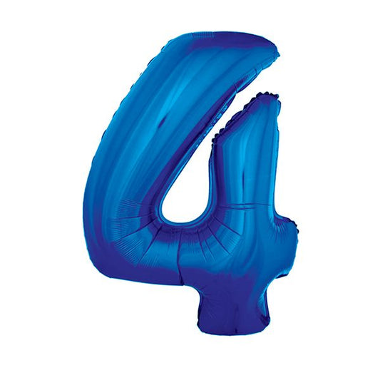 BLUE #4 40" MYLAR - PKG