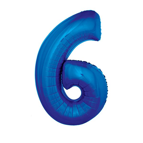 BLUE #6 40" MYLAR-PKG