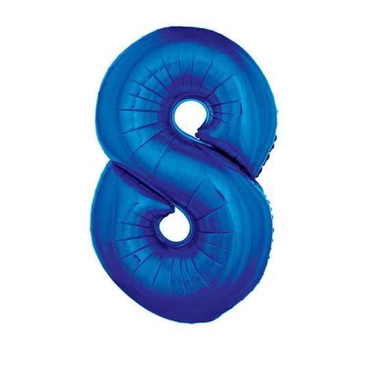 BLUE #8 40" MYLAR-PKG