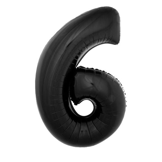 BLACK 6 40" MYLAR