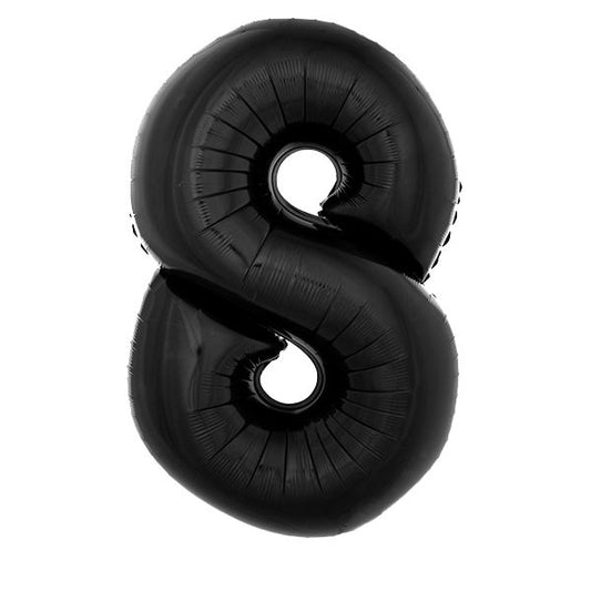 BLACK 8 40" MYLAR