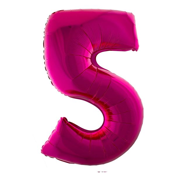 HOT PINK 5 40" MYLAR