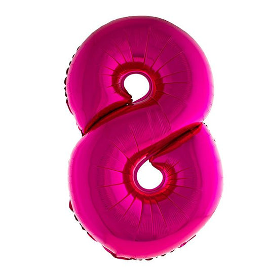 HOT PINK 8 40" MYLAR