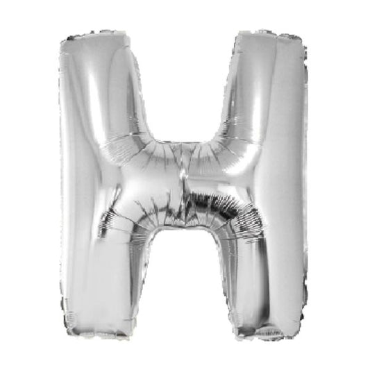 SILVER H 40" MYLAR-PKG