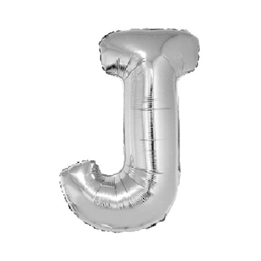 SILVER J 40" MYLAR-PKG