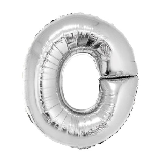 SILVER O 40" MYLAR-PKG
