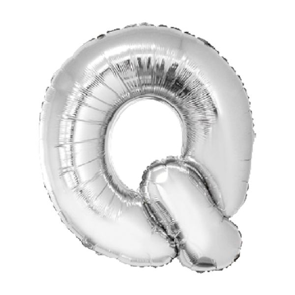 SILVER Q 40" MYLAR-PKG
