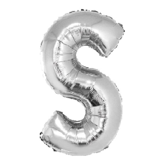 SILVER S 40" MYLAR-PKG