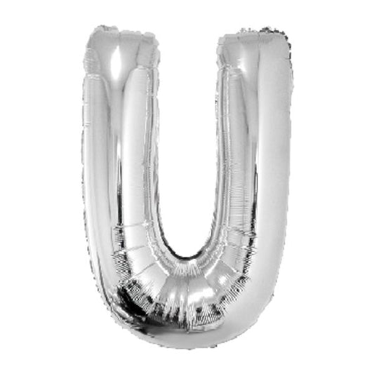 SILVER U 40" MYLAR-PKG