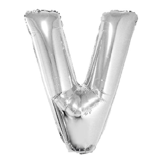 SILVER V 40" MYLAR-PKG