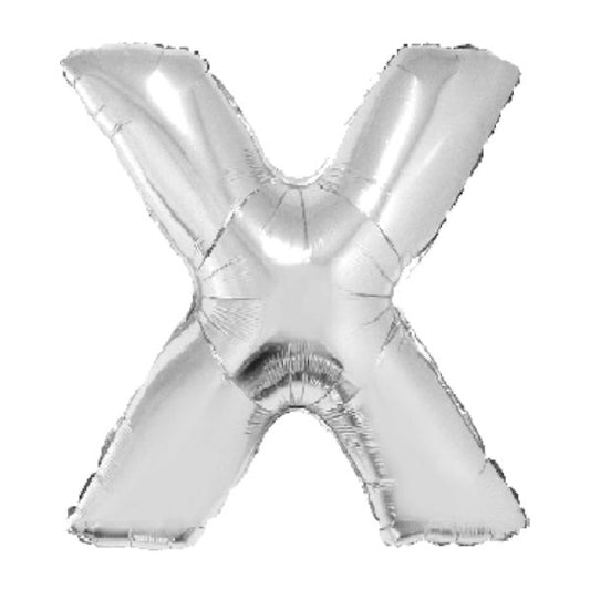 SILVER X 40" MYLAR-PKG