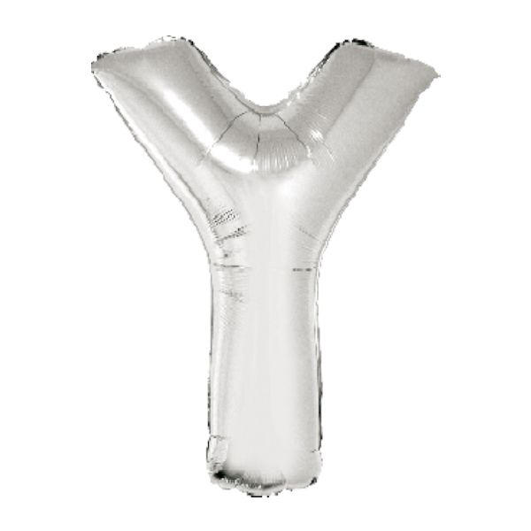 SILVER Y 40" MYLAR-PKG