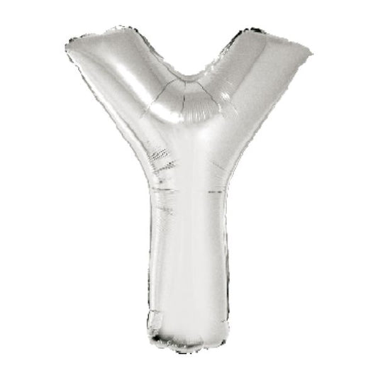 SILVER Y 40" MYLAR-PKG