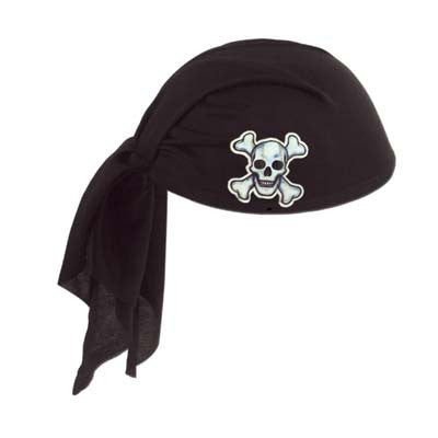 PIRATE SCARF HAT BLACK