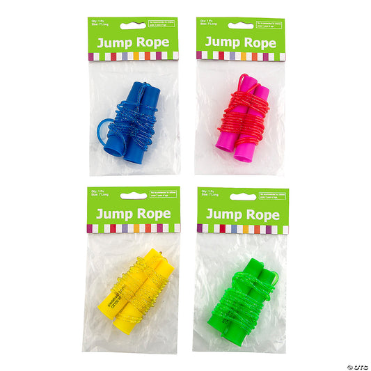 GLITTER JUMP ROPE ASST COLORS