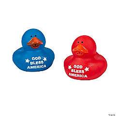 GOD BLESS AMERICA RUBBER  DUCKS