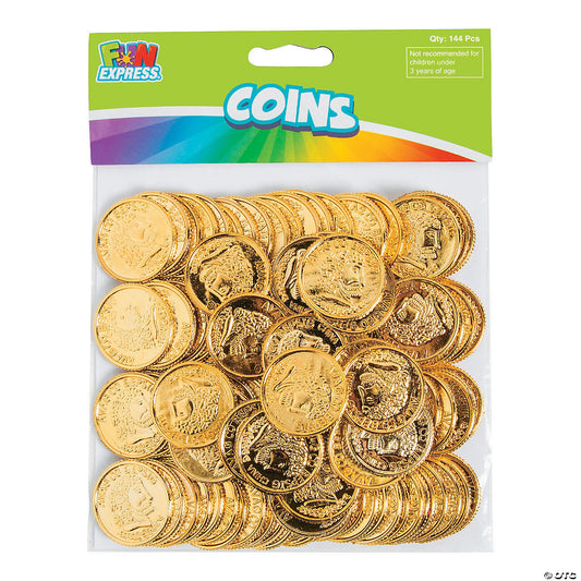 VP PLASTIC GOLD COINS