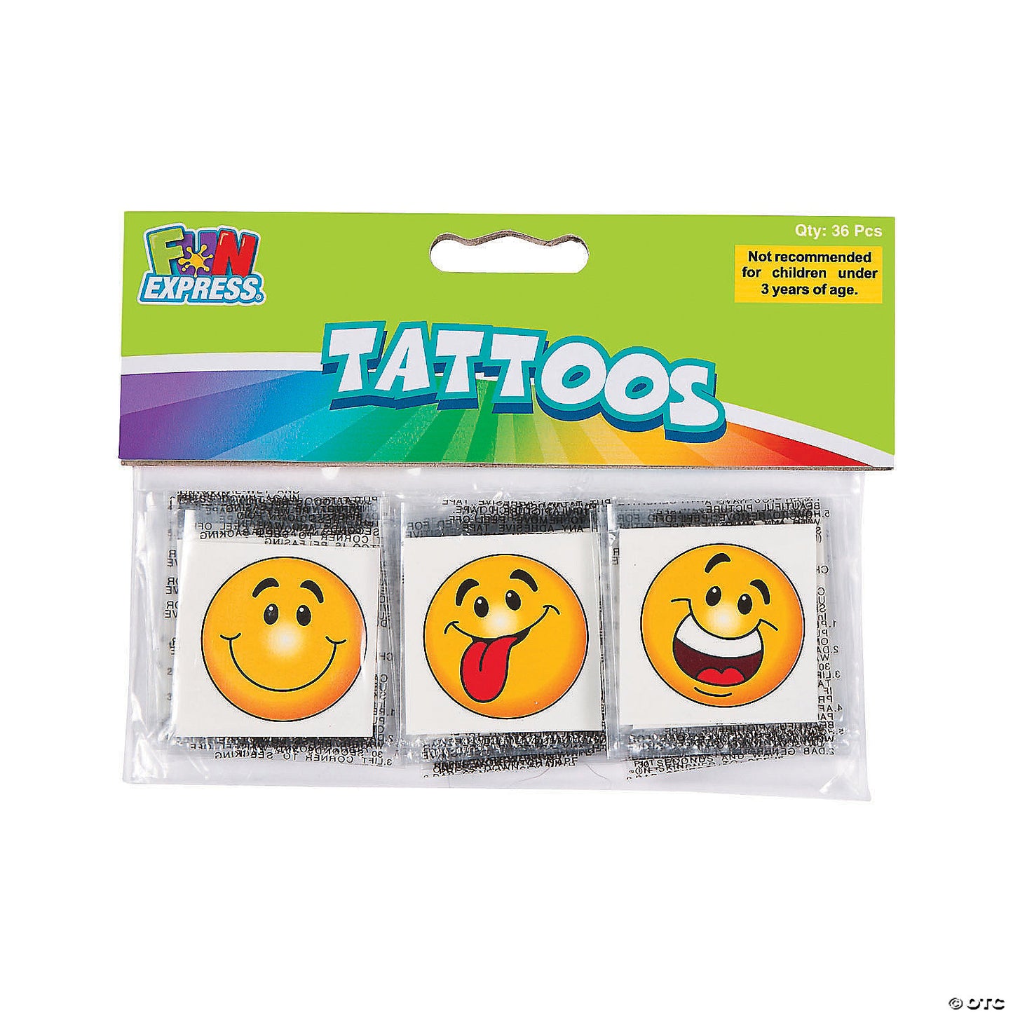 VP SMILE FACE TATTOOS