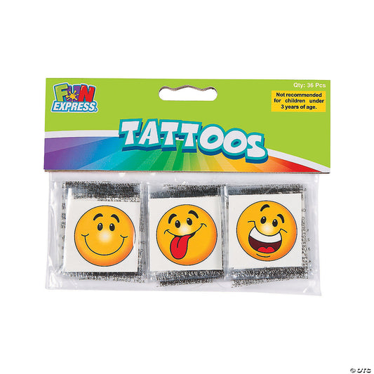 VP SMILE FACE TATTOOS