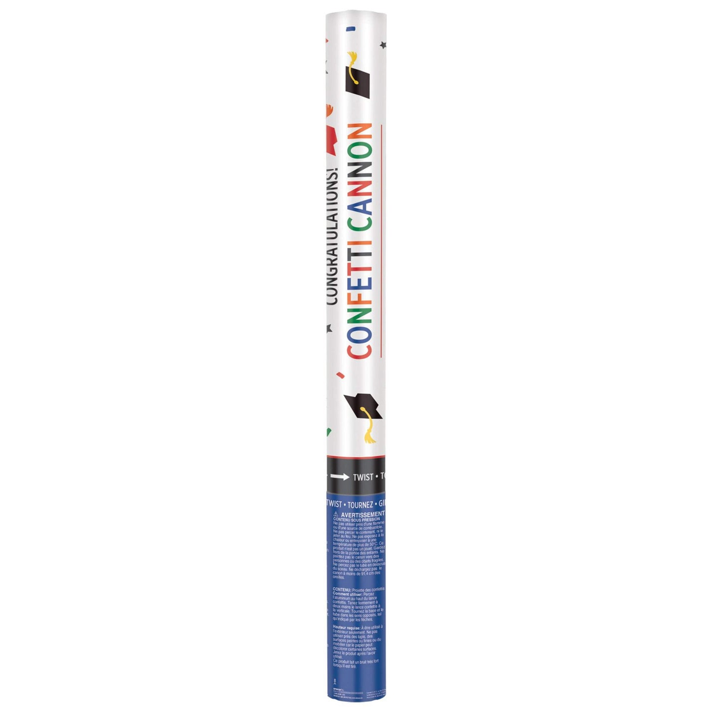 GRAD CONFETTI CANNON MULTICOLOR