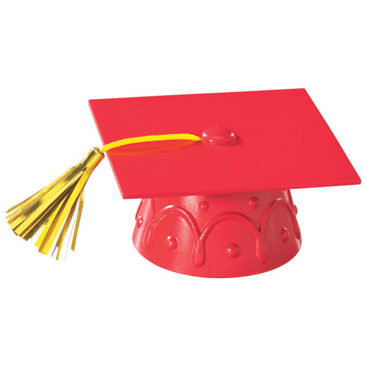 RED GRAD CAP WITH TASSEL CAKE T
