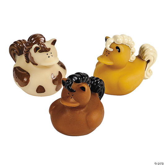 HORSE RUBBER  DUCKS