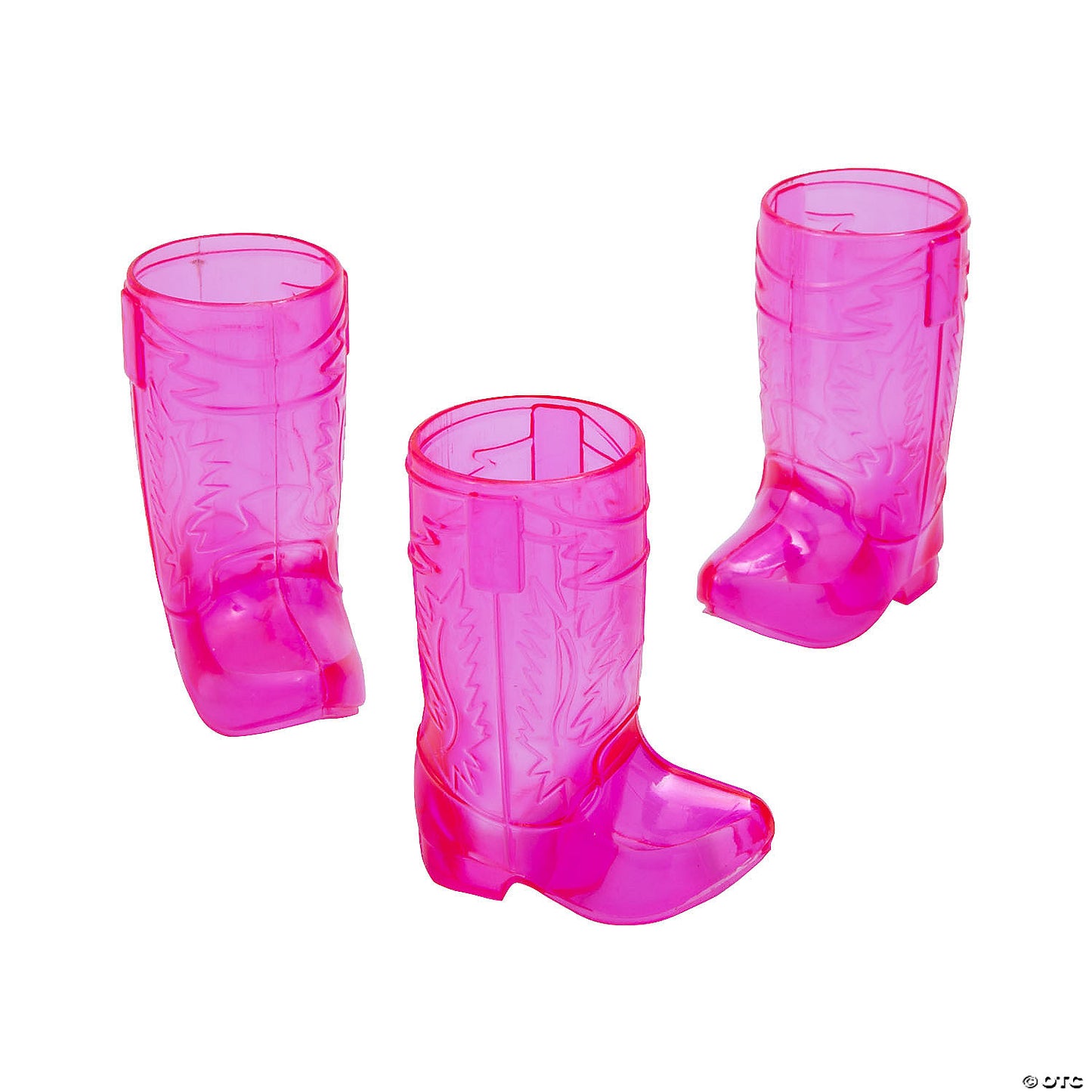 HOT PINK COWGIRL BOOT SHOT GLASS 12CT