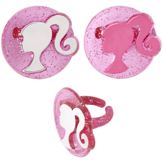 BARBIE SILHOUETTE CUPCAKE RINGS