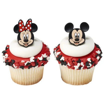 MICKEY/MINNIE MOUSE CUPCAKE RINGS 12CT