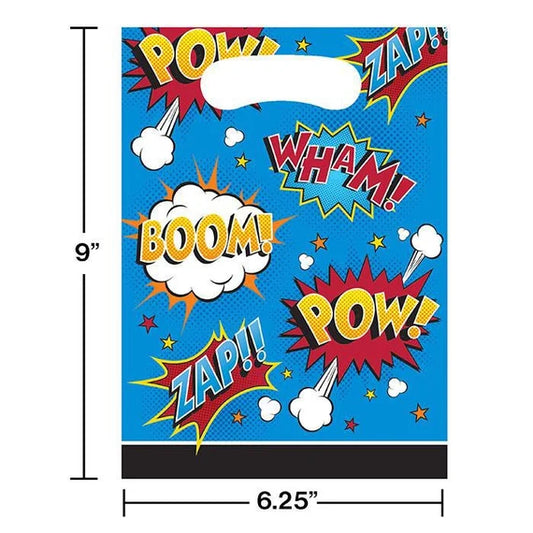 SUPERHERO SLOGANS LOOT BAGS