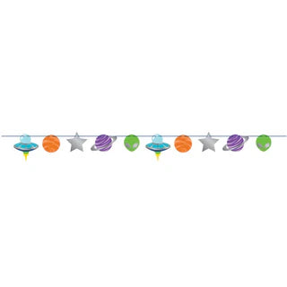 SPACE PARTY RIBBON BANNER