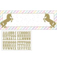 UNICORN GIANT PARTY BANNER