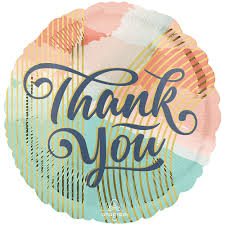 THANK YOU PASTEL CLOUDS 18" MYLAR