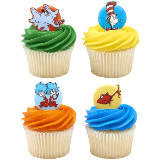 DR SEUSS CUPCAKE RINGS ASST