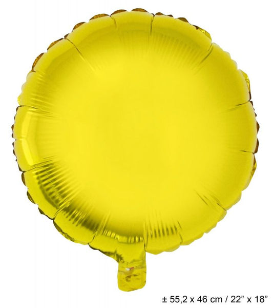 GOLD CIRCLE 18" MYLAR-PKG
