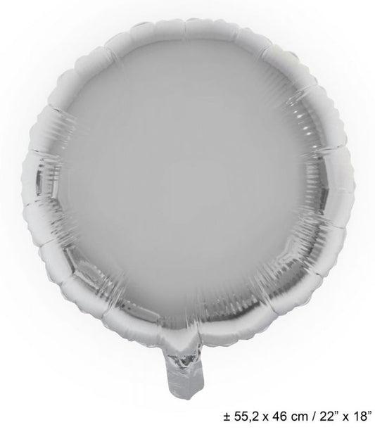SILVER CIRCLE 18" MYLAR-PKG