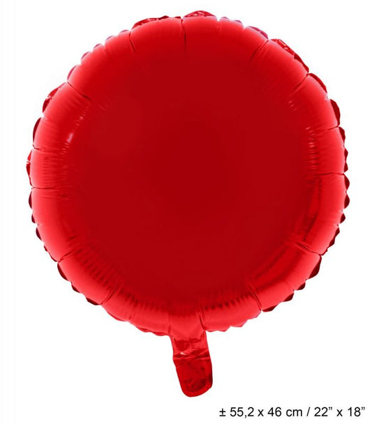 RED CIRCLE 18" MYLAR-PKG