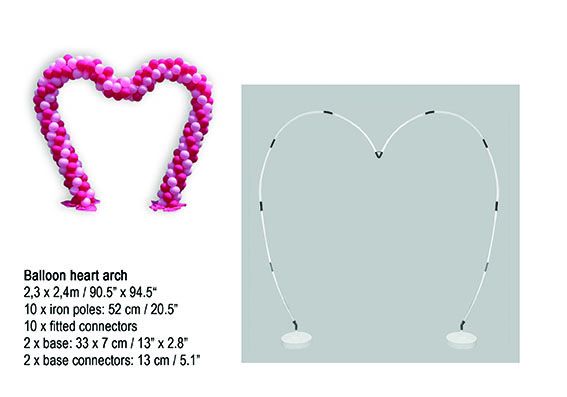 HEART ARCH KIT 91 X 95"