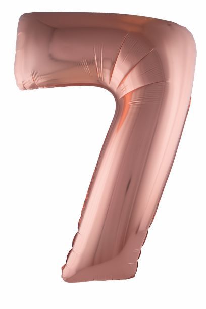 ROSE #7 40" MYLAR-PKG